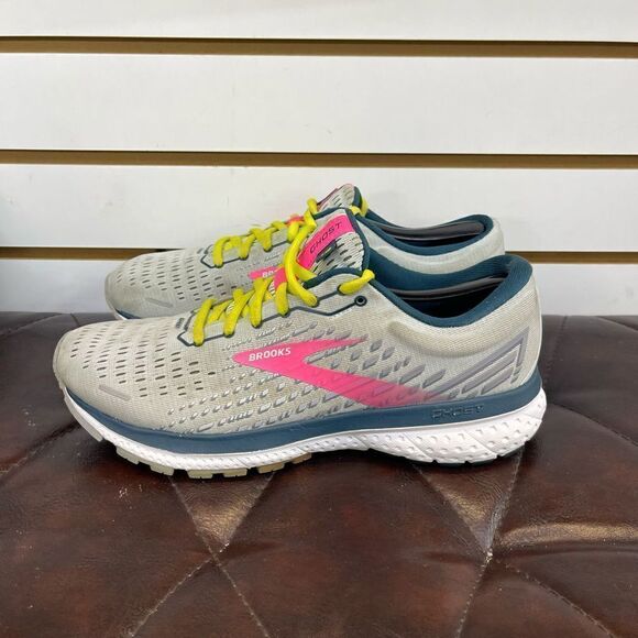 Brooks Womens Ghost 13 1203381b154 Gray Pink Running Shoes Size 8.5 B - Picture 2 of 8